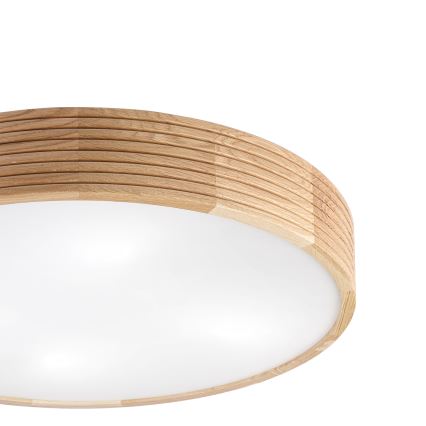 Brilagi - LED mennyezeti lámpa CARVALHO MODERN 4xE27/60W/230V tölgy átm. 57,5 cm
