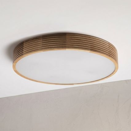 Brilagi - LED mennyezeti lámpa CARVALHO MODERN 4xE27/60W/230V tölgyszínű, átm. 57,5 cm