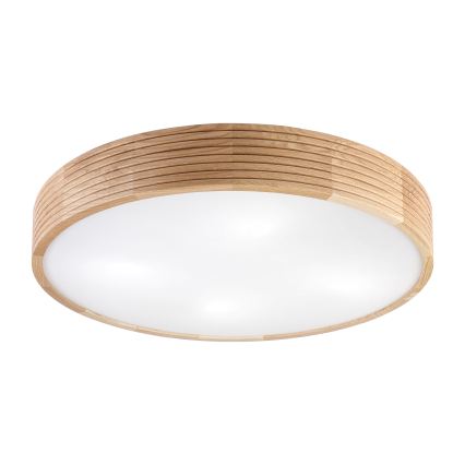 Brilagi - LED mennyezeti lámpa CARVALHO MODERN 4xE27/60W/230V tölgyszínű, átm. 57,5 cm