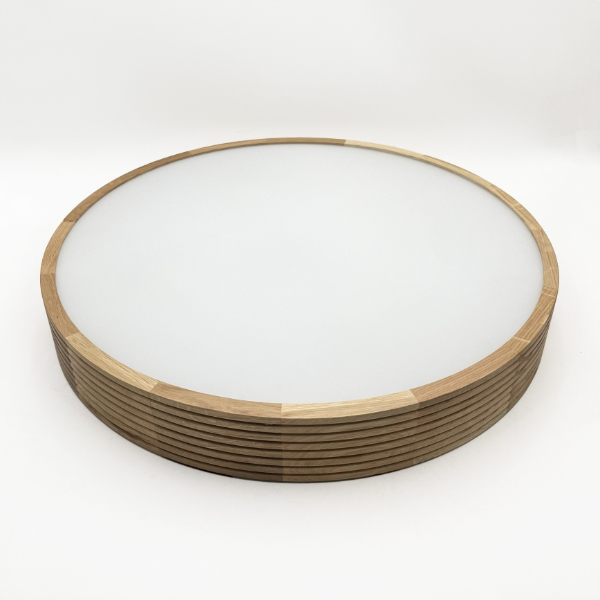 Brilagi - LED mennyezeti lámpa CARVALHO MODERN 4xE27/60W/230V tölgyszínű, átm. 57,5 cm