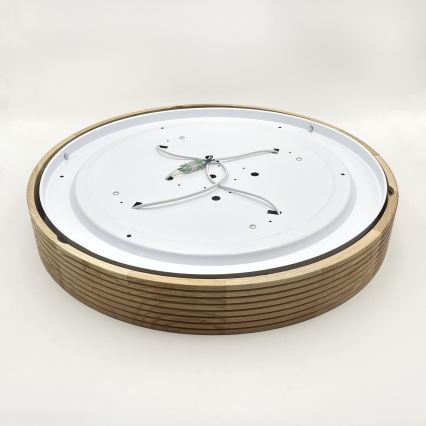 Brilagi - LED mennyezeti lámpa CARVALHO MODERN 4xE27/60W/230V tölgyszínű, átm. 57,5 cm