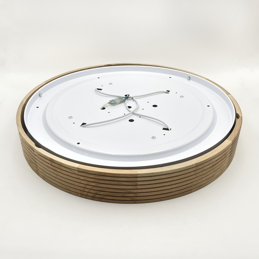 Brilagi - LED mennyezeti lámpa CARVALHO MODERN 4xE27/60W/230V tölgyszínű, átm. 57,5 cm