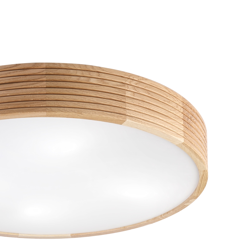 Brilagi - LED mennyezeti lámpa CARVALHO MODERN 4xE27/60W/230V tölgyszínű, átm. 57,5 cm