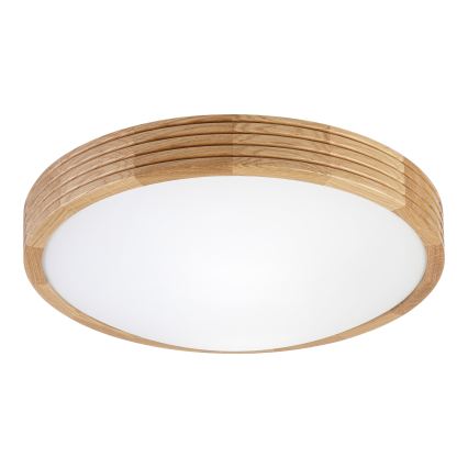 Brilagi - LED mennyezeti lámpatest CARVALHO MODERN SLIM 2xE27/60W/230V, átmérő 37,5 cm, tölgy