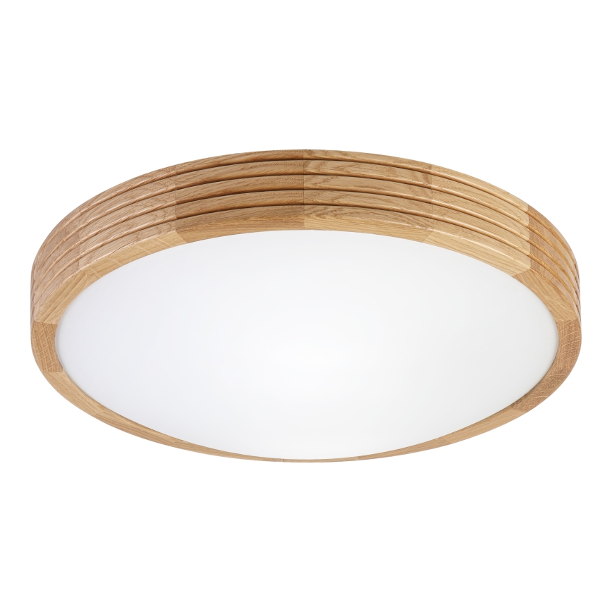Brilagi - LED mennyezeti lámpatest CARVALHO MODERN SLIM 2xE27/60W/230V, átmérő 37,5 cm, tölgy