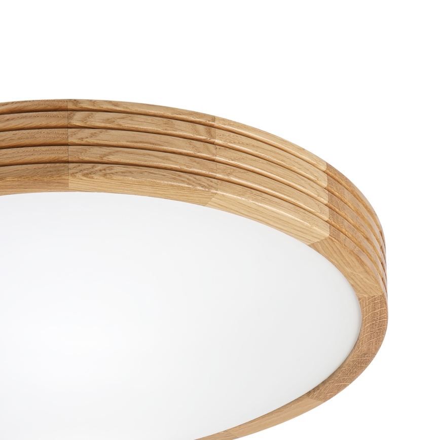 Brilagi - LED mennyezeti lámpatest CARVALHO MODERN SLIM 2xE27/60W/230V, átmérő 37,5 cm, tölgy