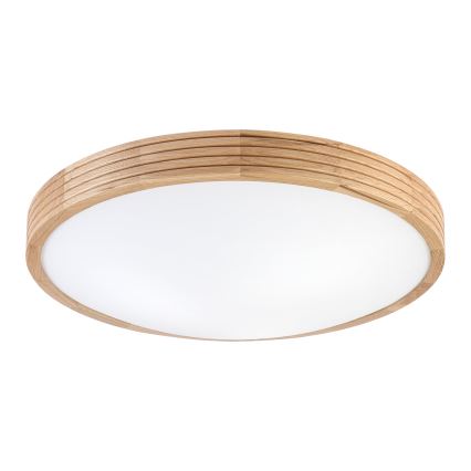Brilagi - LED mennyezeti lámpa CARVALHO MODERN SLIM 3xE27/60W/230V átm. 47,5 cm tölgy