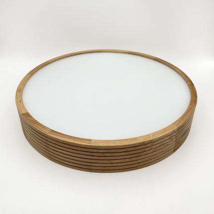 Brilagi - LED mennyezeti lámpa CARVALHO MODERN SLIM 3xE27/60W/230V átm. 47,5 cm tölgy