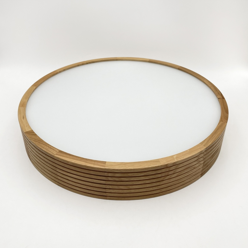 Brilagi - LED mennyezeti lámpa CARVALHO MODERN SLIM 3xE27/60W/230V átm. 47,5 cm tölgy