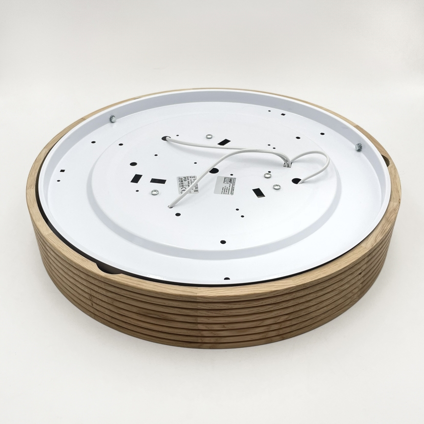 Brilagi - LED mennyezeti lámpa CARVALHO MODERN SLIM 3xE27/60W/230V átm. 47,5 cm tölgy