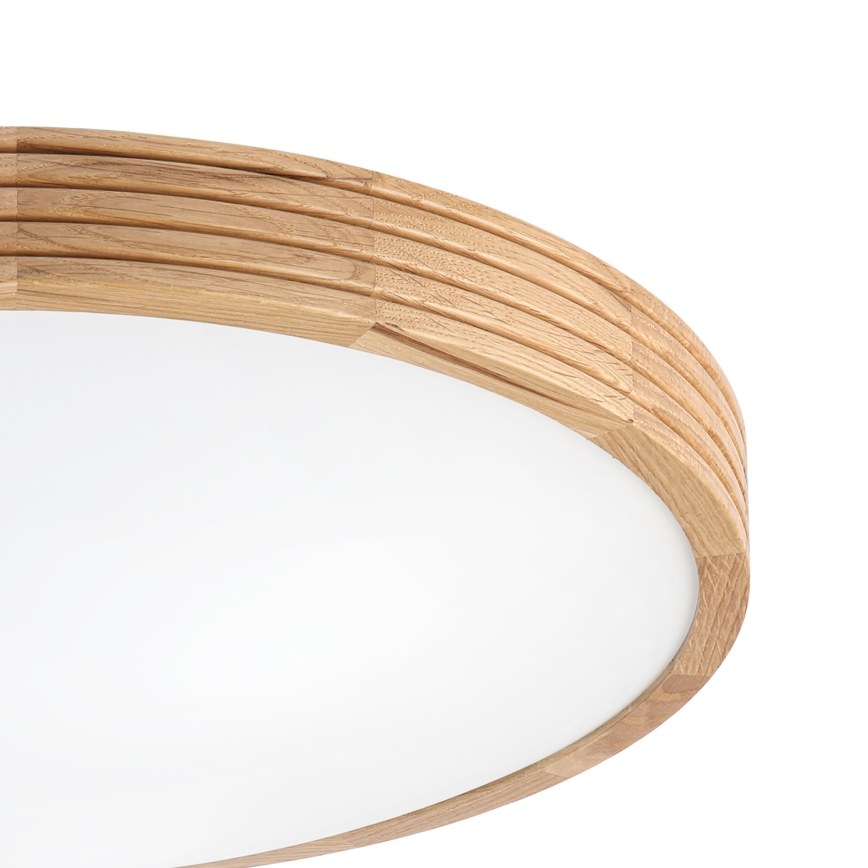 Brilagi - LED mennyezeti lámpa CARVALHO MODERN SLIM 3xE27/60W/230V átm. 47,5 cm tölgy