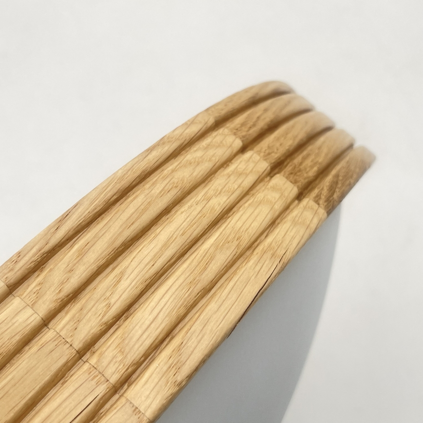 Brilagi - LED mennyezeti lámpa CARVALHO MODERN SLIM 3xE27/60W/230V átm. 47,5 cm tölgy