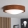 Brilagi - LED mennyezeti lámpa CARVALHO SLIM 1xE27/15W/230V, tölgy/cseresznye, átmérő 27 cm