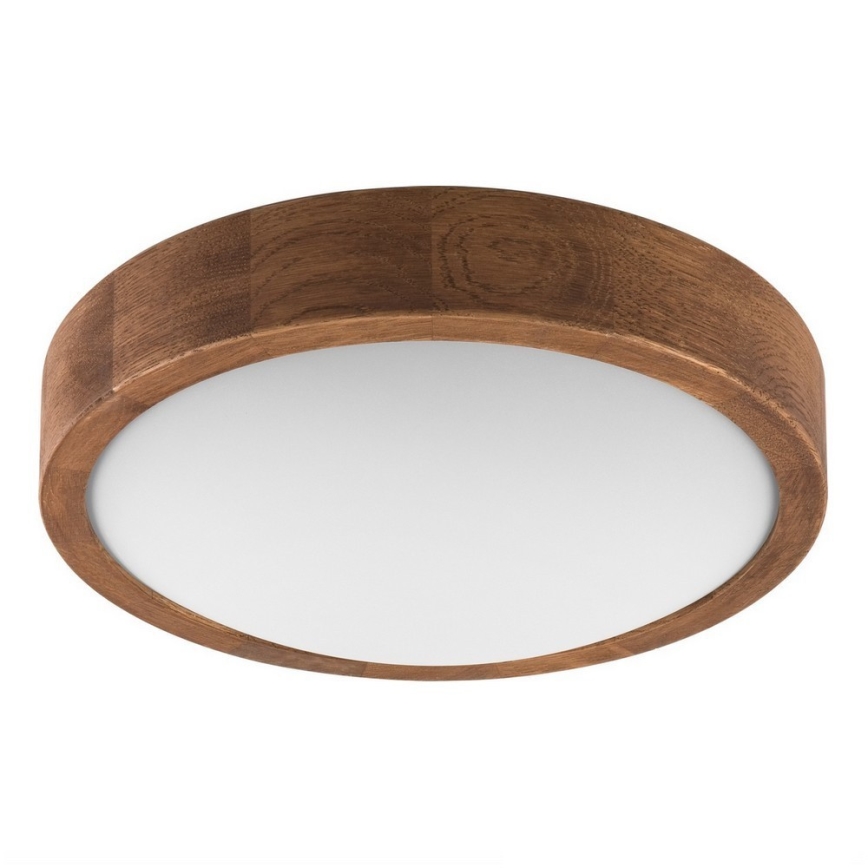 Brilagi - LED mennyezeti lámpa CARVALHO SLIM 1xE27/15W/230V, tölgy/cseresznye, átmérő 27 cm