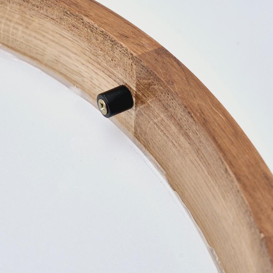 Brilagi - LED mennyezeti lámpa CARVALHO SLIM 1xE27/15W/230V, tölgy/cseresznye, átmérő 27 cm