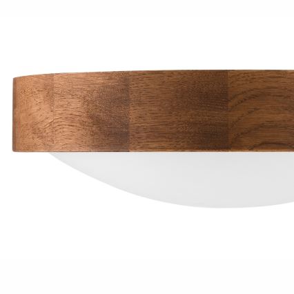 Brilagi - LED mennyezeti lámpa CARVALHO SLIM 1xE27/15W/230V, tölgy/cseresznye, átmérő 27 cm
