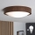 Brilagi - LED mennyezeti lámpa CARVALHO SLIM 1xE27/15W/230V tölgy-dió átm. 27 cm
