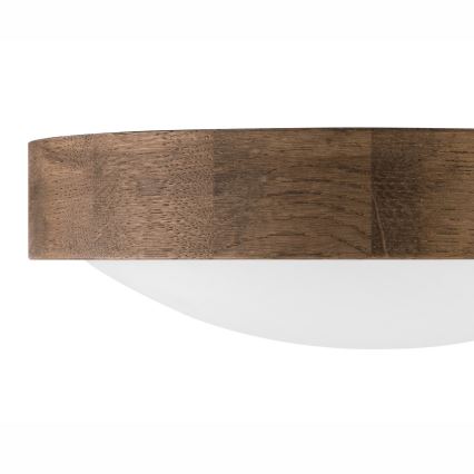 Brilagi - LED mennyezeti lámpa CARVALHO SLIM 1xE27/60W/230V tölgy dió átm. 27 cm