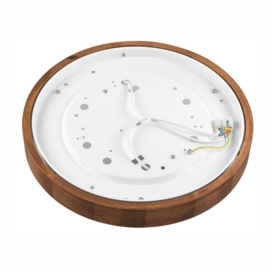 Brilagi - LED mennyezeti lámpa CARVALHO SLIM 2xE27/15W/230V tölgy-cseresznye átmérő 37 cm