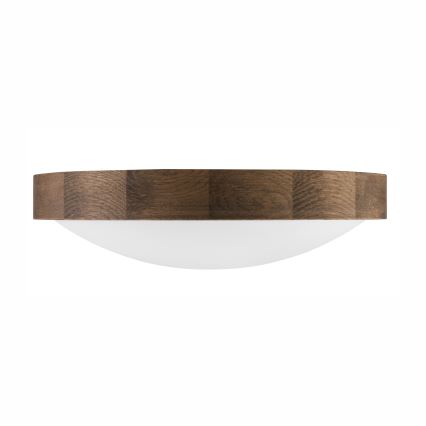 Brilagi - LED Mennyezeti lámpa CARVALHO SLIM 2xE27/60W/230V tölgy dió átmérő 37 cm