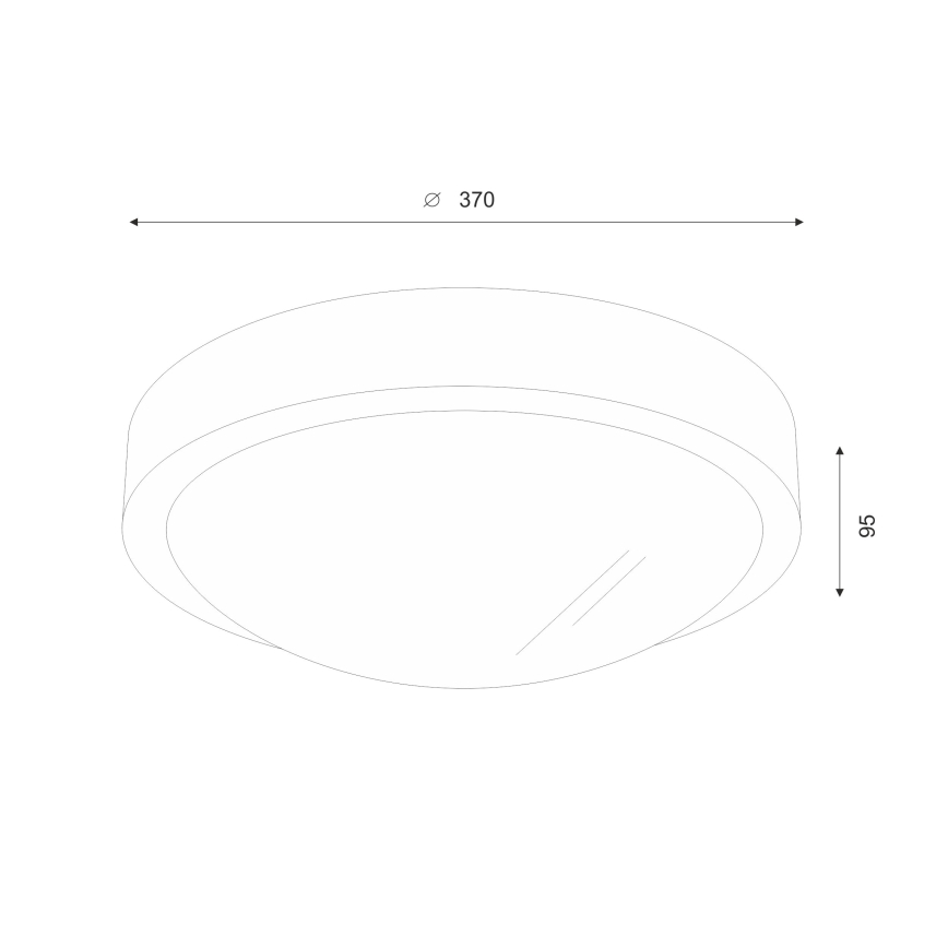 Brilagi - LED Mennyezeti lámpa CARVALHO SLIM 2xE27/60W/230V tölgy dió átmérő 37 cm