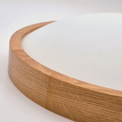Brilagi - LED mennyezeti lámpa CARVALHO SLIM 3xE27/15W/230V tölgy Ø 47 cm