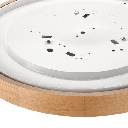 Brilagi - LED mennyezeti lámpa CARVALHO SLIM 3xE27/15W/230V tölgy Ø 47 cm