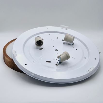 Brilagi - LED Mennyezeti lámpa CARVALHO SLIM 3xE27/60W/230V tölgy cseresznye átmérő 47 cm