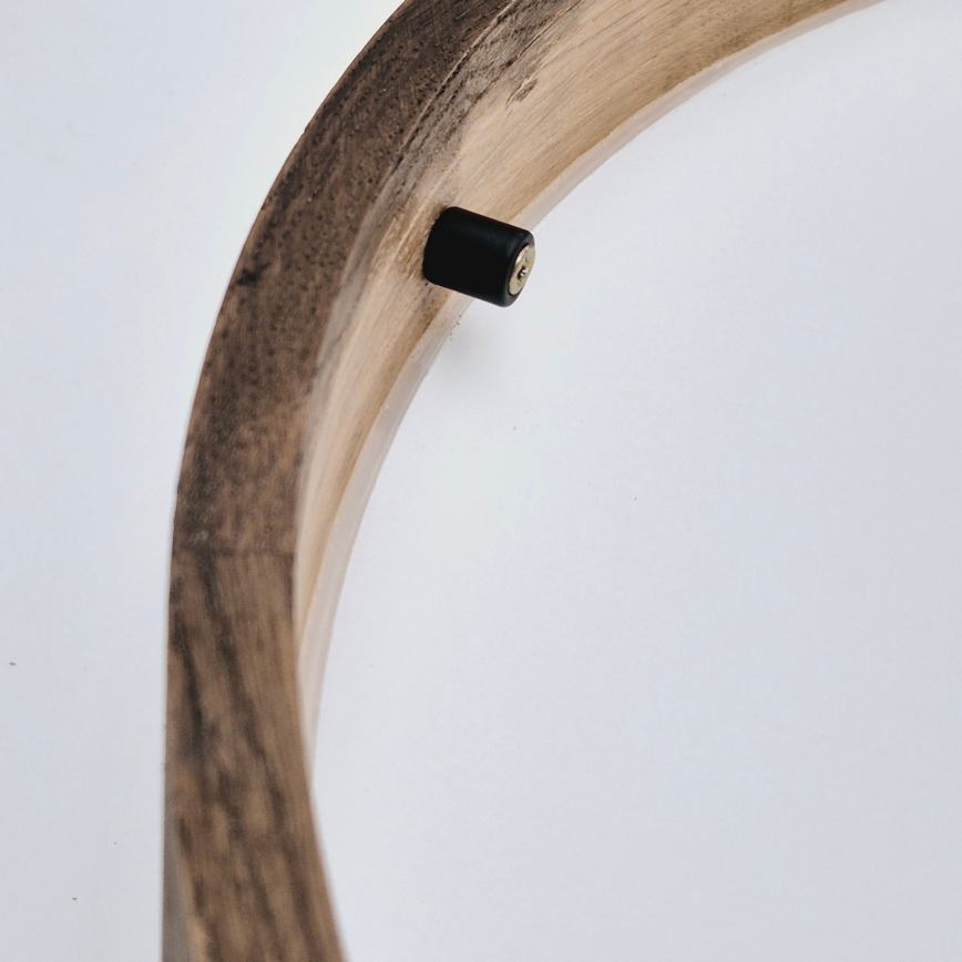 Brilagi - LED mennyezeti lámpa CARVALHO SLIM 3xE27/60W/230V tölgy dió átmérő 47 cm