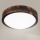 Brilagi - LED mennyezeti lámpa CARVALHO SLIM SMOKEY LED/20W/230V tölgy átm. 27,5 cm
