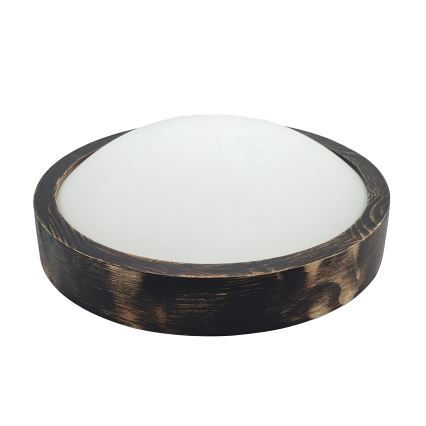Brilagi - LED mennyezeti lámpa CARVALHO SLIM SMOKEY LED/20W/230V tölgy átm. 27,5 cm