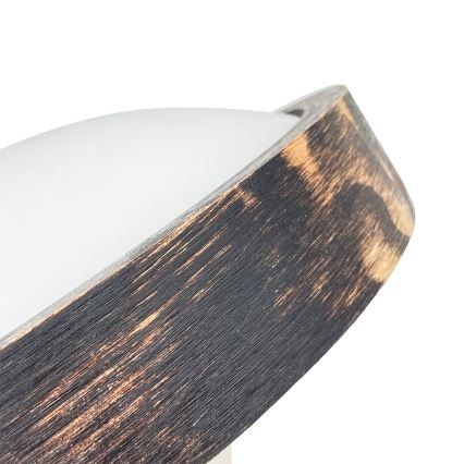 Brilagi - LED mennyezeti lámpa CARVALHO SLIM SMOKEY LED/20W/230V tölgy átm. 27,5 cm