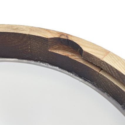 Brilagi - LED mennyezeti lámpa CARVALHO SLIM SMOKEY LED/20W/230V tölgy átm. 27,5 cm