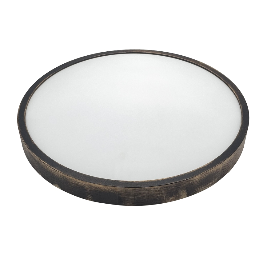 Brilagi - LED mennyezeti lámpa CARVALHO SLIM SMOKEY LED/36W/230V tölgy átm. 47,5 cm