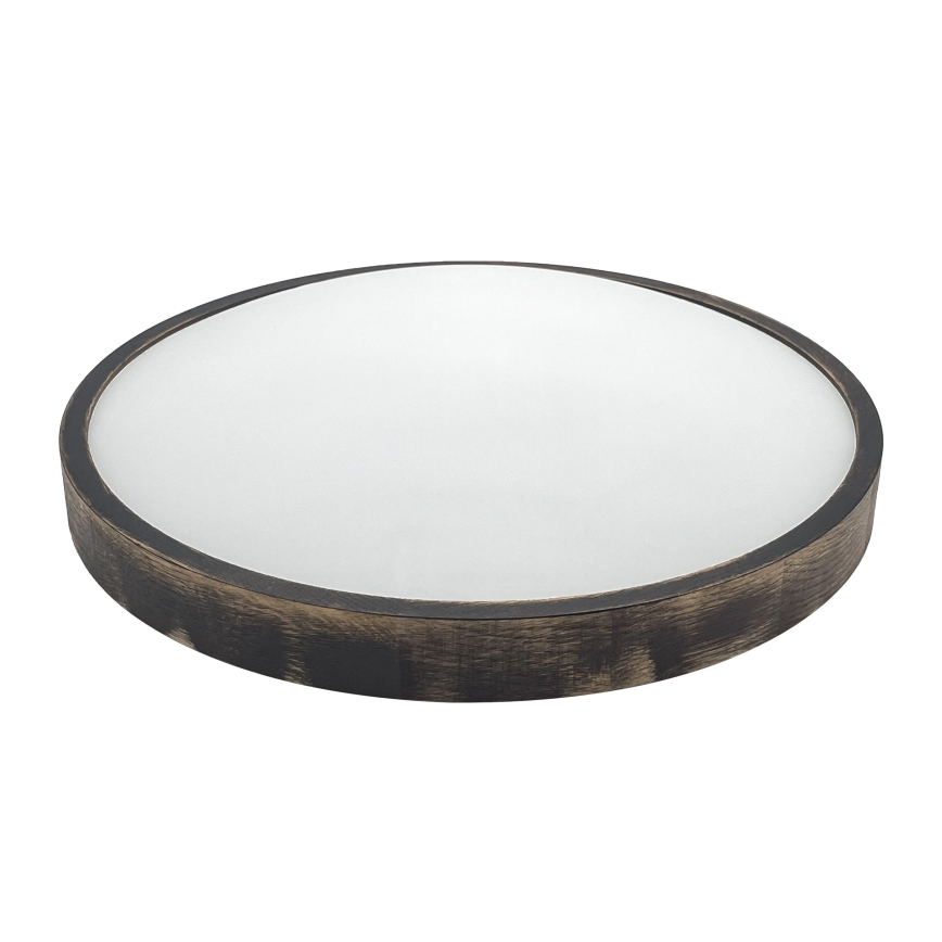 Brilagi - LED mennyezeti lámpa CARVALHO SLIM SMOKEY LED/36W/230V tölgy átm. 47,5 cm