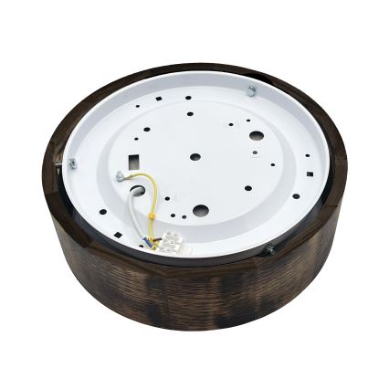 Brilagi - LED mennyezeti lámpa CARVALHO SMOKEY LED/20W/230V tölgy átm. 27,5 cm