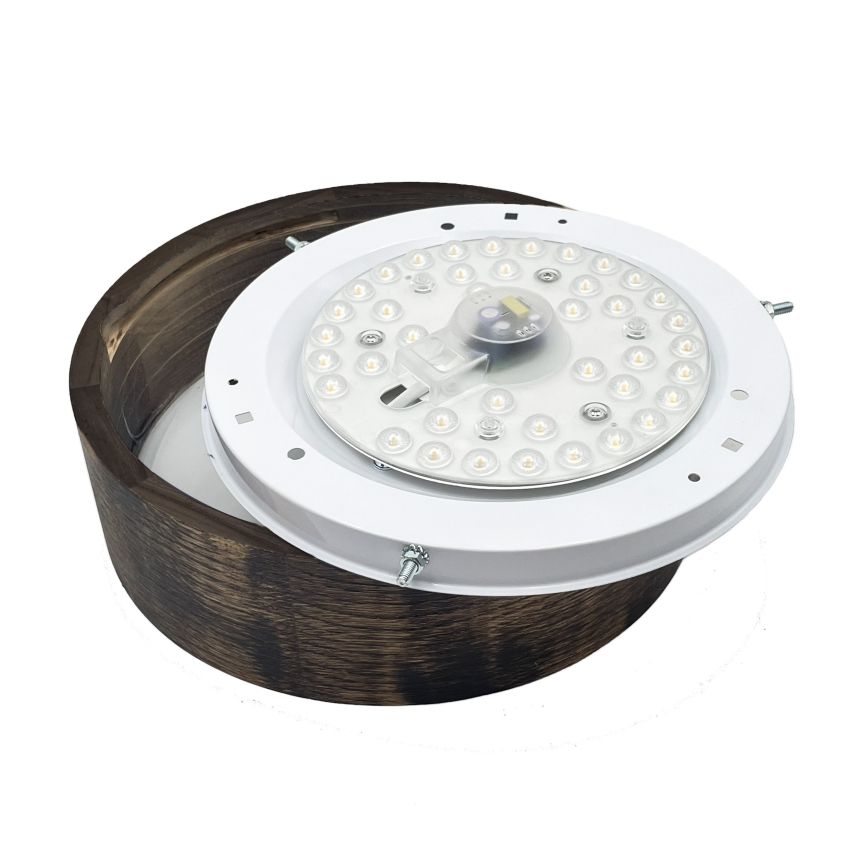 Brilagi - LED mennyezeti lámpa CARVALHO SMOKEY LED/20W/230V tölgy átm. 27,5 cm
