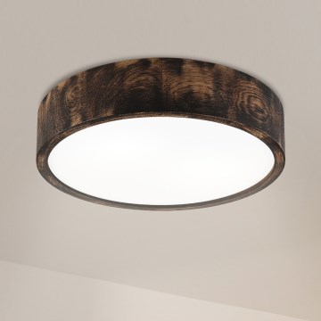 Brilagi - LED mennyezeti lámpa CARVALHO SMOKEY LED/36W/230V tölgy átm. 37,5 cm