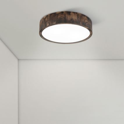 Brilagi - LED mennyezeti lámpa CARVALHO SMOKEY LED/36W/230V tölgy átm. 37,5 cm