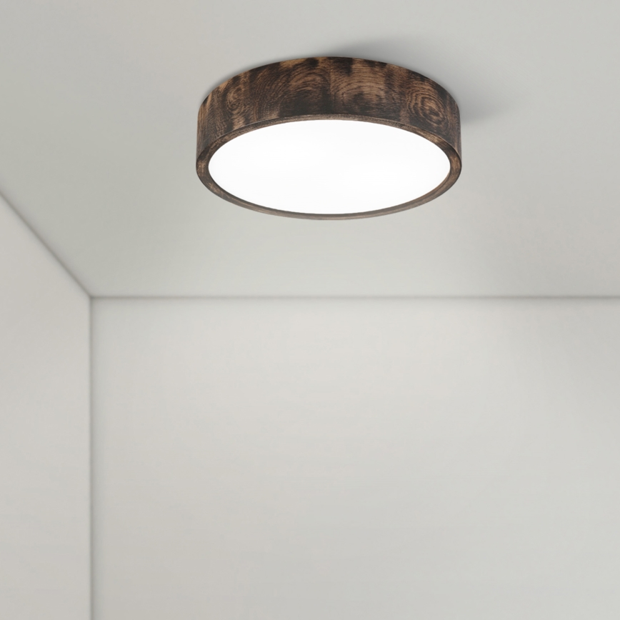 Brilagi - LED mennyezeti lámpa CARVALHO SMOKEY LED/36W/230V tölgy átm. 37,5 cm