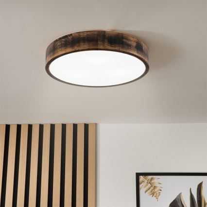 Brilagi - LED mennyezeti lámpa CARVALHO SMOKEY LED/36W/230V tölgy átm. 47,5 cm