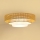 Brilagi - LED mennyezeti lámpa CEDAR LUNETA LED/26W/230V átm. 60 cm rattan/barna/krém