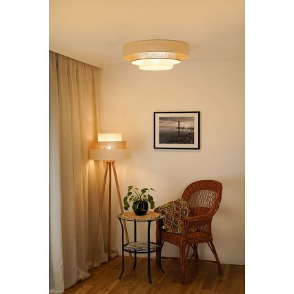 Brilagi - LED Mennyezeti lámpa DENVER LUNETA LED/12W/230V átm. 60 cm 3000K/4000K/6400K bézs/krém
