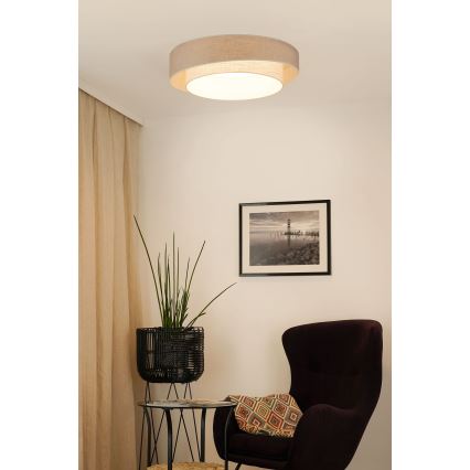 Brilagi - LED Mennyezeti lámpa DOVER SHINE LED/26W/230V átm. 60 cm szürke/krémes