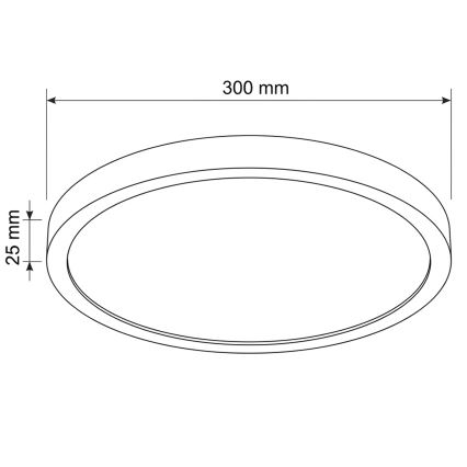 Brilagi - LED mennyezeti lámpatest ESTELA LED/18W/230V Ø 30 cm fehér