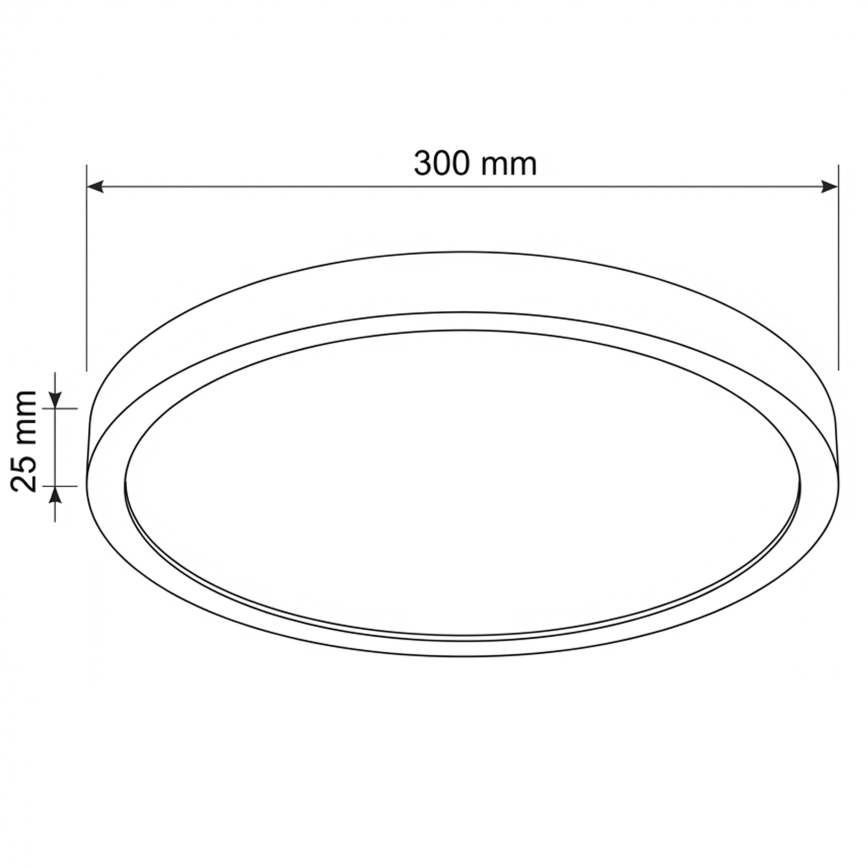 Brilagi - LED mennyezeti lámpatest ESTELA LED/18W/230V Ø 30 cm fehér
