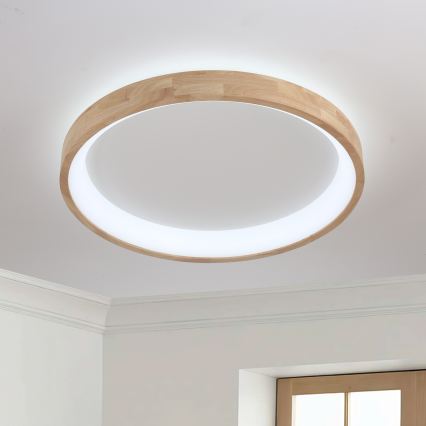 Brilagi - LED mennyezeti lámpatest FALCON WOOD LED/60W/230V 3000/4000/6000K átm. 80 cm fa