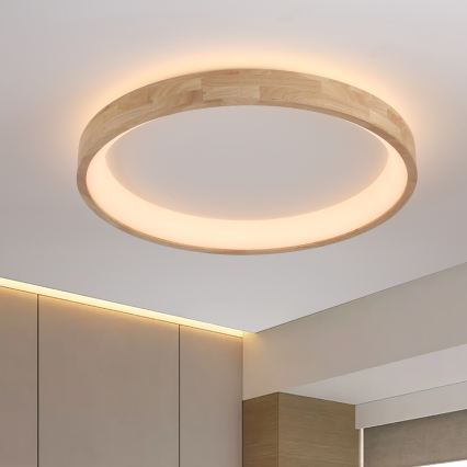 Brilagi - LED mennyezeti lámpatest FALCON WOOD LED/60W/230V 3000/4000/6000K átm. 80 cm fa