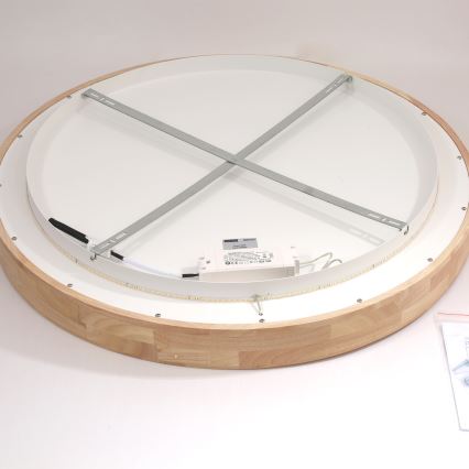 Brilagi - LED mennyezeti lámpatest FALCON WOOD LED/60W/230V 3000/4000/6000K átm. 80 cm fa