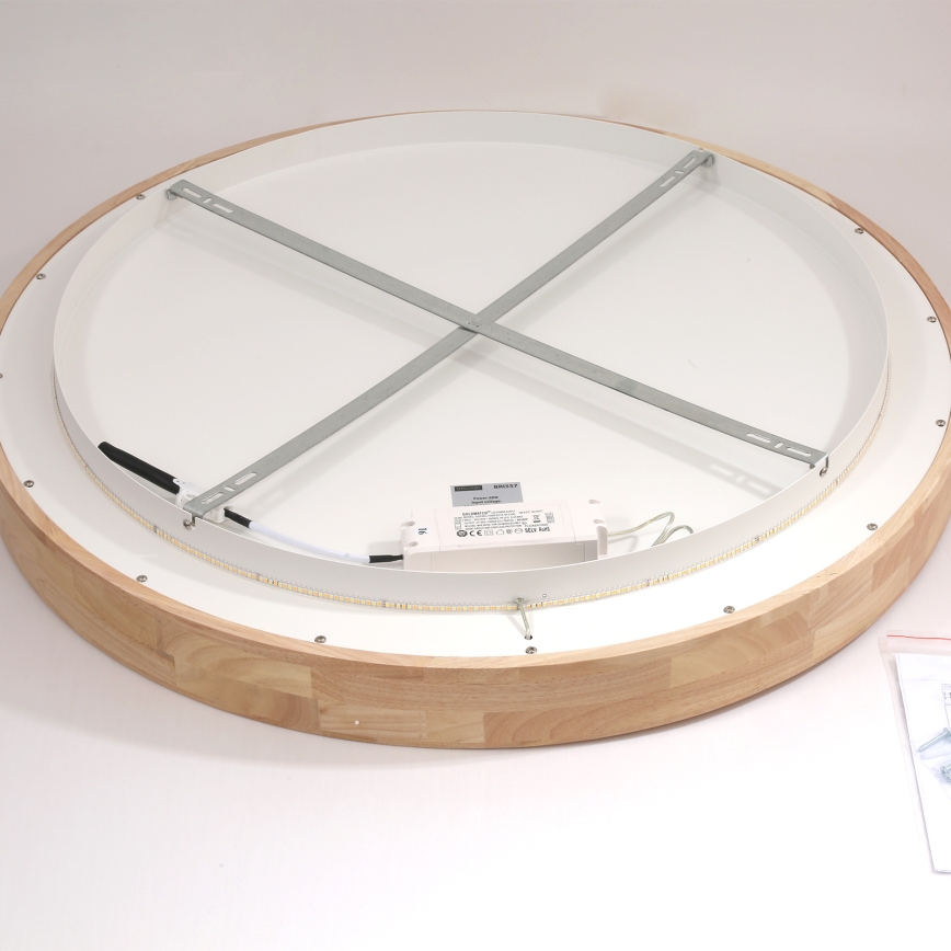 Brilagi - LED mennyezeti lámpatest FALCON WOOD LED/60W/230V 3000/4000/6000K átm. 80 cm fa